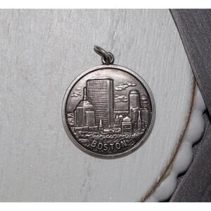 Vintage Sterling Silver Boston Charm 5.8G / 1.2in